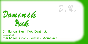 dominik muk business card